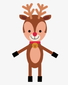Transparent Clipart Reindeers - Personajes De Navidad Animados, HD Png Download, Free Download