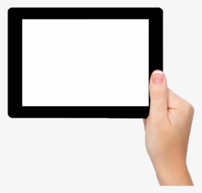 Background Tablet Transparent Hand - Hands With Tablet Png, Png Download, Free Download