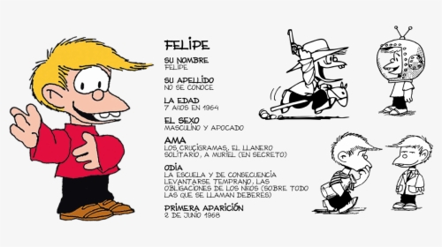 Felipe Personajes De Mafalda, HD Png Download, Free Download