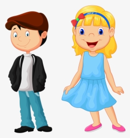 Png Clip Art - Boys And Girls Cartoon, Transparent Png, Free Download