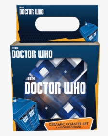 Doctor Who 4 Piece Ceramic Coaster Set - Box, HD Png Download, Free Download