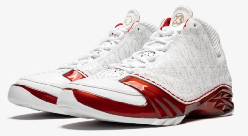 Air Jordan 23 "white Varsity Red - Sneakers, HD Png Download, Free Download