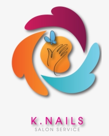 Transparent Manicure And Pedicure Clipart - K Nail Salon Logo, HD Png Download, Free Download