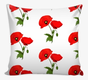 Red Poppy Pillow Cover - Cushion, HD Png Download, Free Download