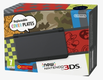 New Nintendo 3ds Black Cover Plates, HD Png Download, Free Download