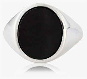 Stone Set Oval Signet Ring - Titanium Ring, HD Png Download, Free Download