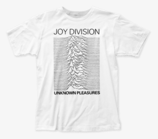 White Joy Division Unknown Pleasures T-shirt - Active Shirt, HD Png Download, Free Download