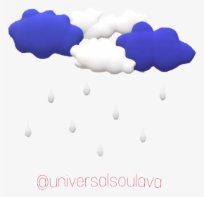 #clouds #raindrops #rain #blue #white #3d #custommade - Cumulus, HD Png Download, Free Download