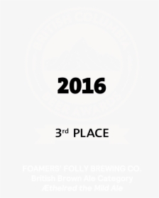 Bc Beer Awards 2016, 3rd Place In The British Brown - Poster, HD Png Download, Free Download