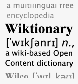 Wiktionary, HD Png Download, Free Download