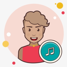 Musician Female Icon - Png Vector Music, Transparent Png, Free Download