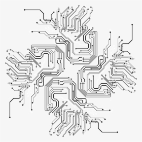 Lines Png Transparent File - Circuit Black And White, Png Download, Free Download