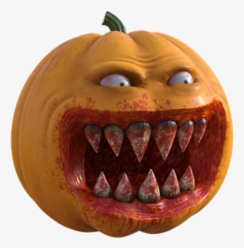 Halloween Pumpkin Bloody Teeth, HD Png Download, Free Download