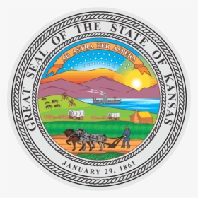 Kansas State Seal Png, Transparent Png, Free Download