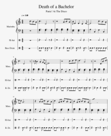 Death Of A Bachelor Sheet Music Piano, HD Png Download, Free Download