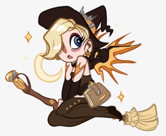 Witch Mercy Fanart Transparent, HD Png Download, Free Download