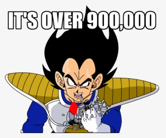 Itsover900,000 0,7 Vegeta Nappa Bulma Goku Cartoon - Mais De 8 Mil Meme, HD Png Download, Free Download