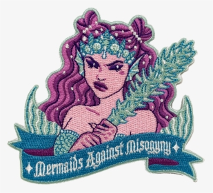 Mermaids Against Misogyny Patch - Illustration, HD Png Download, Free Download