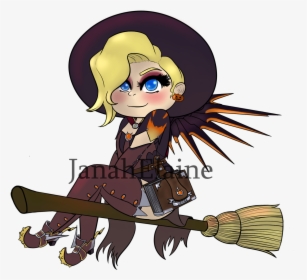 Mercy  1/6 Of A Youtube Banner Commission I Got Recently - Cartoon, HD Png Download, Free Download