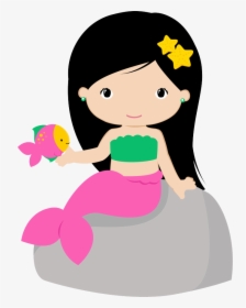 Mermaids Cute Clip Art - Mermaid Clipart, HD Png Download, Free Download