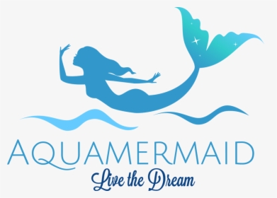 Aquamermaid Logo - Silhouette Mermaid Tail Png, Transparent Png, Free Download