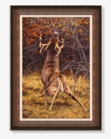 Ryan Kirby Deer Scrape Line Framed Canvas Giclee - Ryan Kirby Deer Paintings, HD Png Download, Free Download