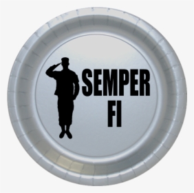 Click For Larger Picture Of Semper Fi Dessert Plate - Plate, HD Png Download, Free Download