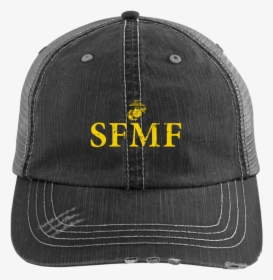 Sfmf Semper Fi Us Marines 6990 Distressed Unstructured - E 7 Army Veteran Hats, HD Png Download, Free Download