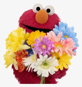 Elmo With Flowers, HD Png Download, Free Download