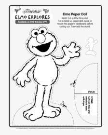 Sesame Street Elmo"s World - Cut Out Elmo Printables, HD Png Download, Free Download