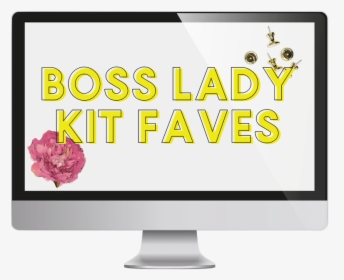 Boss Lady Faves Kit With Drop Shadow For Canva - Led-backlit Lcd Display, HD Png Download, Free Download