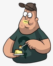 Gravity Falls Soos Ramirez Eating Pie - Soos Gravity Falls Png, Transparent Png, Free Download