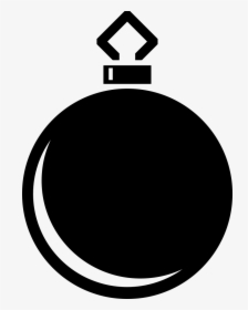Simple Tree Bauble Silhouette - Bauble Silhouette, HD Png Download, Free Download