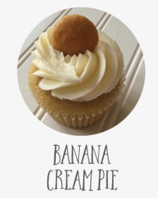 Banana Cream Pie - Cupcake, HD Png Download, Free Download