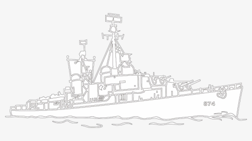 Transparent Destroyer Ship Clipart - Guided Missile Destroyer, HD Png Download, Free Download