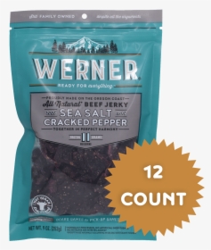 All Natural Sea Salt & Cracked Pepper Beef Jerky"  - Chocolate, HD Png Download, Free Download