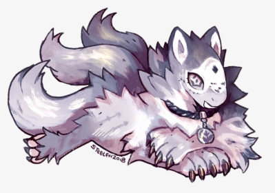 A Friend’s Starry Eyed Dog-like Creature - Illustration, HD Png Download, Free Download