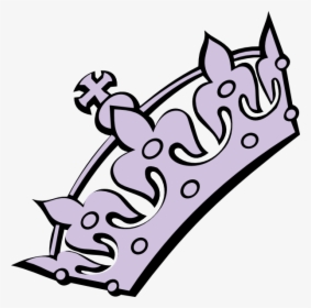 Transparent Princess Clip Art - Tilted King Crown Clip Art, HD Png Download, Free Download