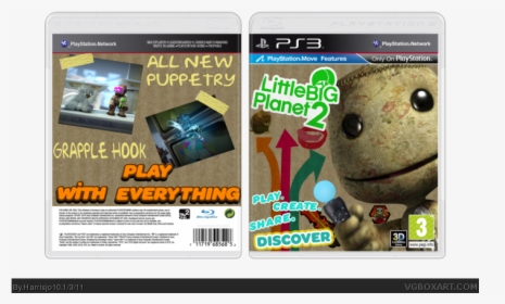 Little Big Planet 2 Box Art Cover - Little Big Planet 2, HD Png Download, Free Download