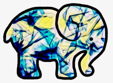 #elephant #sticker #tumblr #aesthetic #png #overlay - Art Tumblr Png Redbubble Sticker, Transparent Png, Free Download