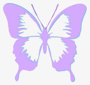 Purple And Pink Butterfly Clipart, HD Png Download, Free Download