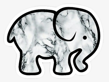 #elefant #marmor #marble #tumblr - Elephant Stickers, HD Png Download, Free Download
