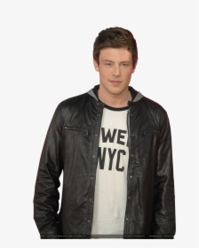 Cory Monteith Png Pic - Leather Jacket, Transparent Png, Free Download