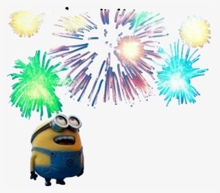 #iloveminions #yellow #bananas #minions #fireworks - Fireworks, HD Png Download, Free Download