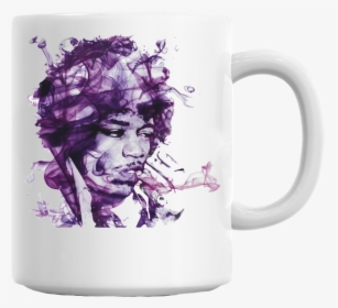 Jimi Hendrix Watercolor Portrait On Worn Distressed, HD Png Download, Free Download