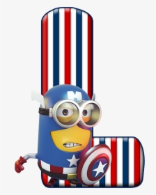 Captain America Minion Png Clipart , Png Download - Minions Superhero Kartun Png, Transparent Png, Free Download