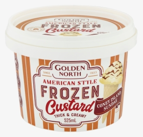 525ml Frozen Custard Coney Island - Ice Cream, HD Png Download, Free Download