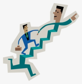 Vector Illustration Of Businessman Running Up Stairs - Clip Art Servant Leader, HD Png Download, Free Download