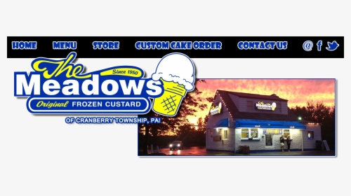 Header - Meadows Ice Cream Pennsylvania, HD Png Download, Free Download