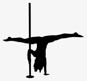Black Pole Dancing Silhouette, HD Png Download, Free Download